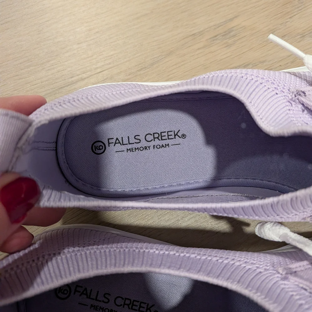 Falls Creek Light Purple Canvas Sneakers - Picture 3 of 4